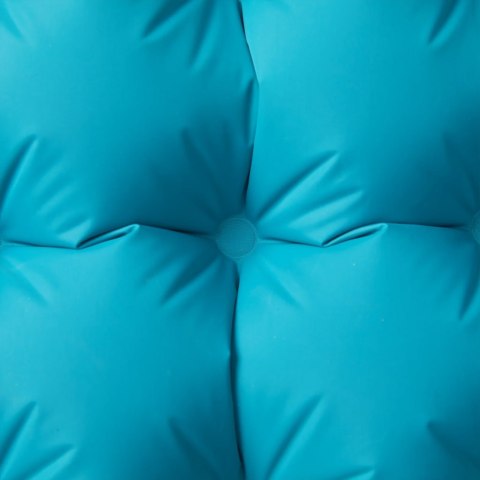 VidaXL Materac samopompujący z poduszką, 1-osobowy, niebieski