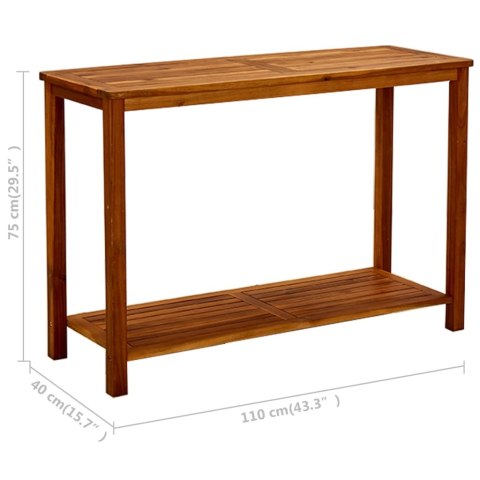 OGRODOWY STOLIK KONSOLOWY 110X40X75CM LITE DREWNO AKACJOWE