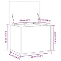 SKRZYNIA DO PRZECHOWYWANIA DĄB ARTISAN 60X42X46CM
