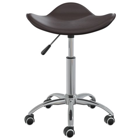 VidaXL Taboret kosmetyczny, brązowy, sztuczna skóra