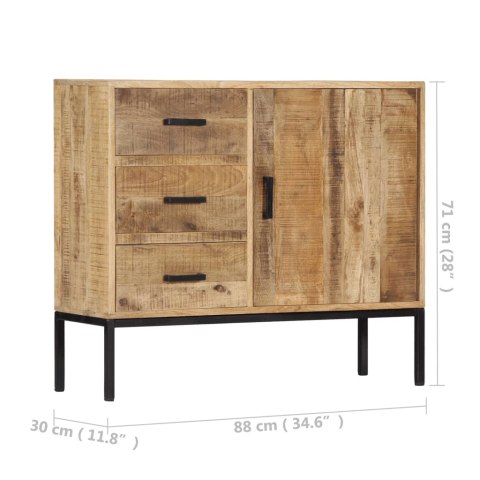 KOMODA 88X30X71 CM LITE DREWNO MANGO SZAFKA RETRO LOFT RĘCZNIE WYKONANA UNIKAT