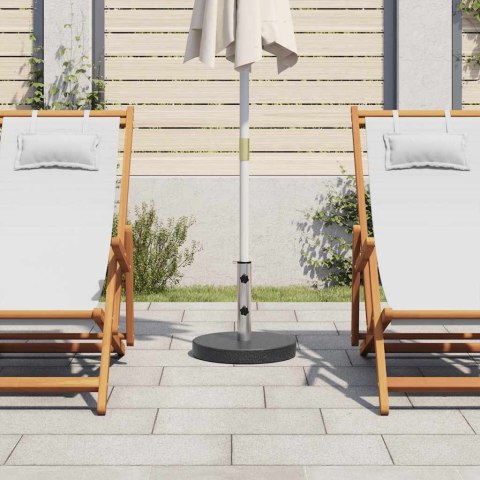 OKRĄGŁA PODSTAWA POD PARASOL GRANITOWA 20 KG CZARNA