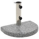 PODSTAWA POD PARASOL GRANITOWA 10 KG ZAOKRĄGLONA SZARA