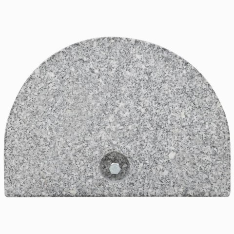 PODSTAWA POD PARASOL GRANITOWA 10 KG ZAOKRĄGLONA SZARA