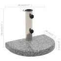 PODSTAWA POD PARASOL GRANITOWA 10 KG ZAOKRĄGLONA SZARA