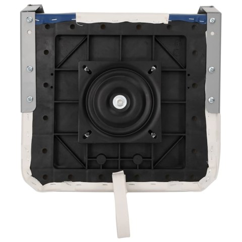 SKŁADANE SIEDZISKA DO ŁODZI 2 ZESTAW Z NIEBIESKO-BIAŁĄ PODUSZKĄ