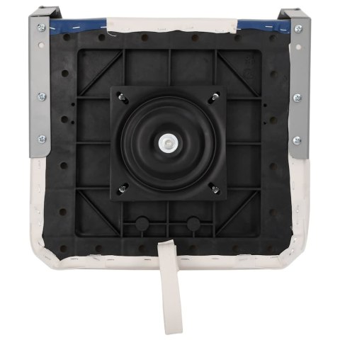 SKŁADANE SIEDZISKO DO ŁODZI 1 ZESTAW Z NIEBIESKO-BIAŁĄ PODUSZKĄ