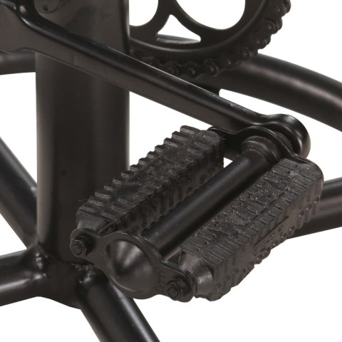 VidaXL Stołki barowe, 2 szt., czarno-brązowe, naturalna skóra kozia