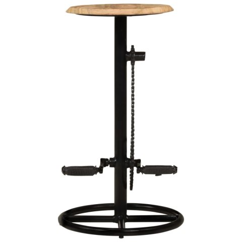 STOŁKI BAROWE 2 SZT. LITE DREWNO MANGO