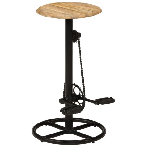 STOŁKI BAROWE 2 SZT. LITE DREWNO MANGO