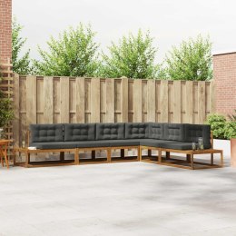 VidaXL Zestaw sof na zewnątrz 6 Sztuka Naturalny i Antracytowy