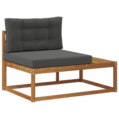 VidaXL Zestaw sof na zewnątrz 6 Sztuka Naturalny i Antracytowy