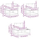 VidaXL Zestaw sof na zewnątrz 6 Sztuka Naturalny i Antracytowy