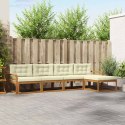 VidaXL Zestaw sof na zewnątrz z poduszką 5 pcs Naturalny i Kremowy
