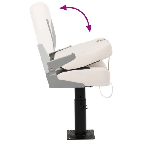 FOTELE DO ŁODZI 2 SZT. Z OBROTOWĄ O 360° PODSTAWĄ Z REGULACJĄ