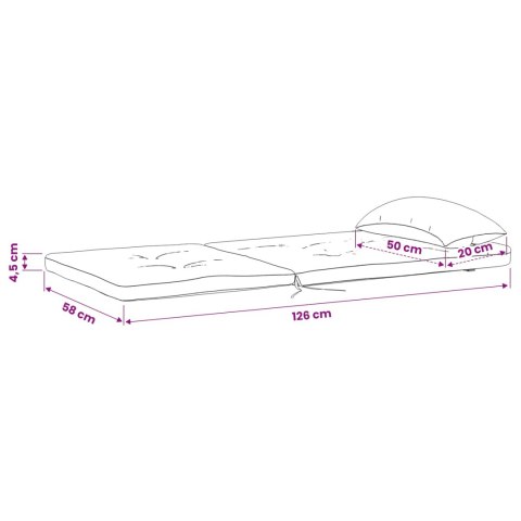 PODUSZKA NA KRZESŁO 2 PCS JASNO ZIELONY 58X 77X 4.5CM
