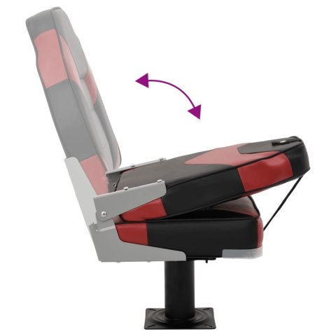 FOTELE DO ŁODZI 2 SZT. Z OBROTOWĄ O 360° PODSTAWĄ