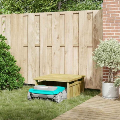 VidaXL Garaż dla kosiarki do trawnika Brązowy 73,5 x 81,5 x 38,5 cm