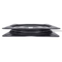 OBROTNICA DO FOTELA ŁODZI SIEDZISKA 160X160X2,5 MM STALOWA CZARNA OBRÓT 360