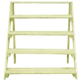 VidaXL Stojak na kwiaty, 80x80x80 cm, impregnowane drewno sosnowe