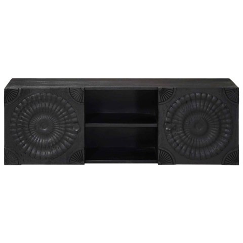 VidaXL Szafka pod telewizor z półką z drzwiami Czarny 105 x 30 x 35 cm