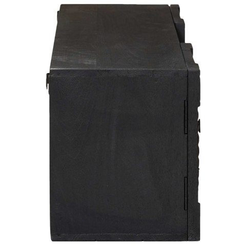 VidaXL Szafka pod telewizor z półką z drzwiami Czarny 105 x 30 x 35 cm