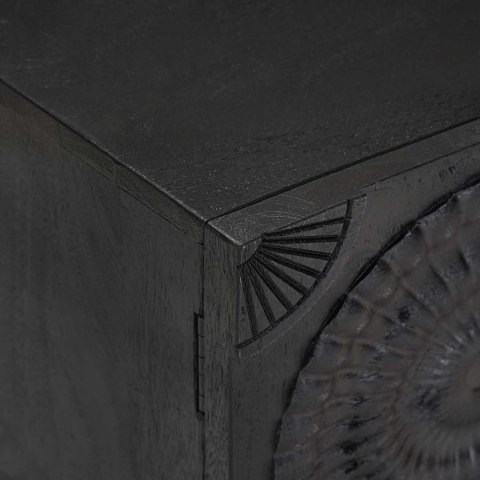 VidaXL Szafka pod telewizor z półką z drzwiami Czarny 105 x 30 x 35 cm