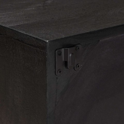 VidaXL Szafka pod telewizor z półką z drzwiami Czarny 105 x 30 x 35 cm