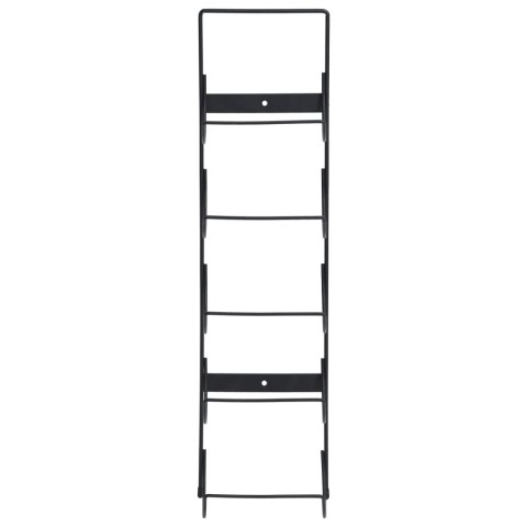 VidaXL Wiszący uchwyt na 5 butelek wina, czarny, żelazny