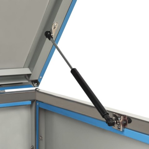 OSŁONA NA 4 KOSZE NA ŚMIECI 276,5X77,5X115,5CM STALOWA