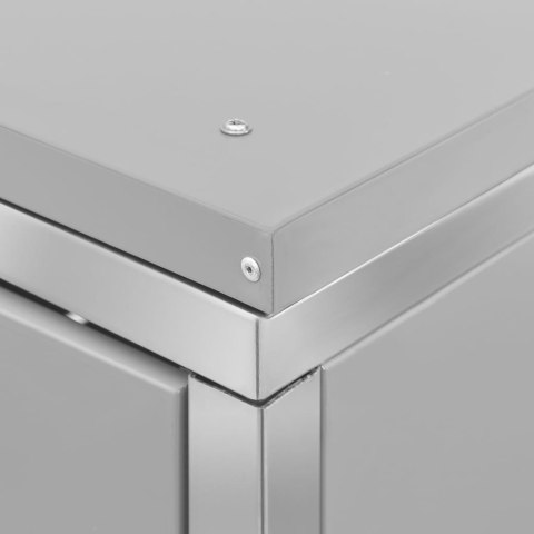 OSŁONA NA KOSZ NA ŚMIECI 69X77,5X115CM STAL NIERDZEWNA