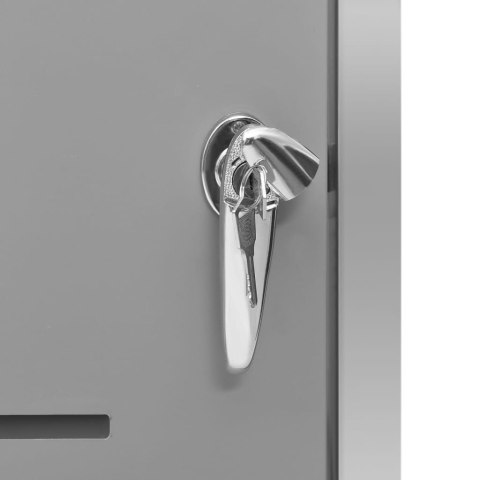 OSŁONA NA KOSZ NA ŚMIECI 69X77,5X115CM STAL NIERDZEWNA