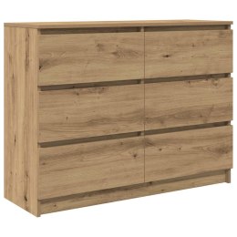 KOMODA ARTISAN DĄB 100X35X76CM DREWNO KLEJONE