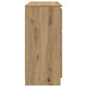KOMODA ARTISAN DĄB 100X35X76CM DREWNO KLEJONE