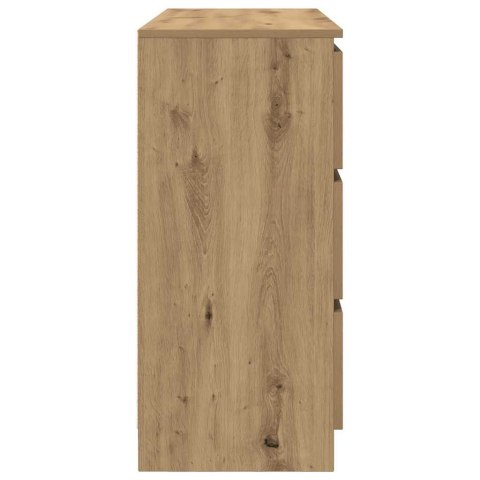 KOMODA ARTISAN DĄB 100X35X76CM DREWNO KLEJONE