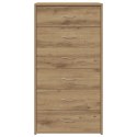 KOMODA Z 6 SZUFLADAMI DĄB ARTISAN 50X34X96CM