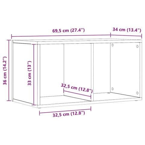 LP SKRZYNIA DĄB ARTISAN 69,5X34X36CM