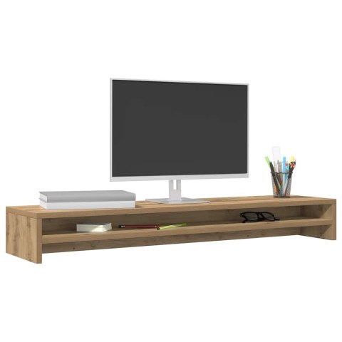 PODSTAWKA POD MONITOR ARTISAN OAK 100X24X13CM DREWNO KONSTRUKCYJNE