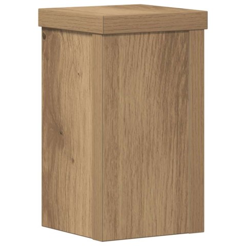 PODSTAWKI POD DONICZKI 2 SZT. DĄB ARTISAN 10X10X18CM