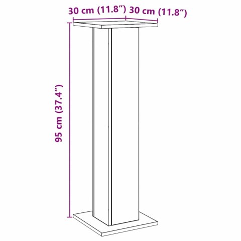 PODSTAWKI POD GŁOŚNIKI 2 SZT. DĄB ARTISAN 30X30X95CM