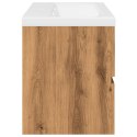 SZAFKA ŁAZIENKOWA 80X38,5X45CM Z WBUDOWANĄ UMYWALKĄ DĄB ARTISAN