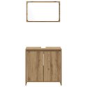 2-CZĘŚCIOWY ZESTAW MEBLI ŁAZIENKOWYCH DĄB ARTISAN