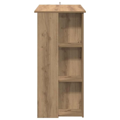 STOLIK BAROWY Z PÓŁKAMI DĄB ARTISAN 102X50X103,5CM