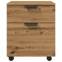 MOBILNA SZAFKA NA DOKUMENTY KÓŁKAMI DĄB ARTISAN DREWNO KLEJONE