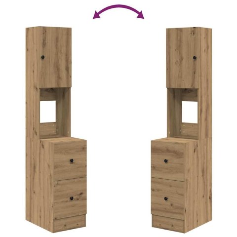 VidaXL Kredens kuchenny z szufladą Dąb rzemieślniczy 32 x 50 x 180 cm