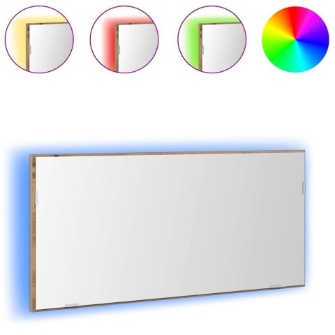 LUSTRO DĄB ARTISAN 80X37CM SZKŁO I DREWNO INŻYNIERYJNE