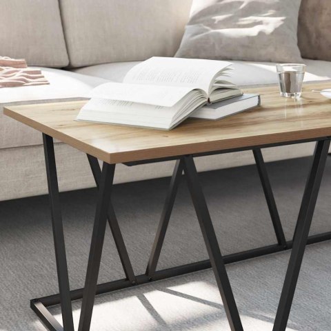 VidaXL Stolik kawowy Dąb rzemieślniczy 100 x 50 x 40 cm