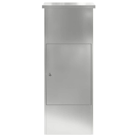 SKRZYNKA NA PACZKI STALOWA WOLNOSTOJĄCA 45X29X111 CM ZAMYKANA WRZUTOWA