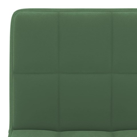 VidaXL Stołki barowe, 2 szt., ciemnozielone, tapicerowane aksamitem