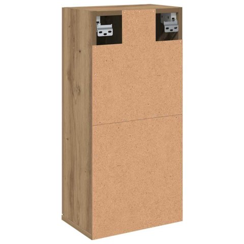 VidaXL Wisząca szafka łazienkowa, dąb artisan, 32x20x67 cm